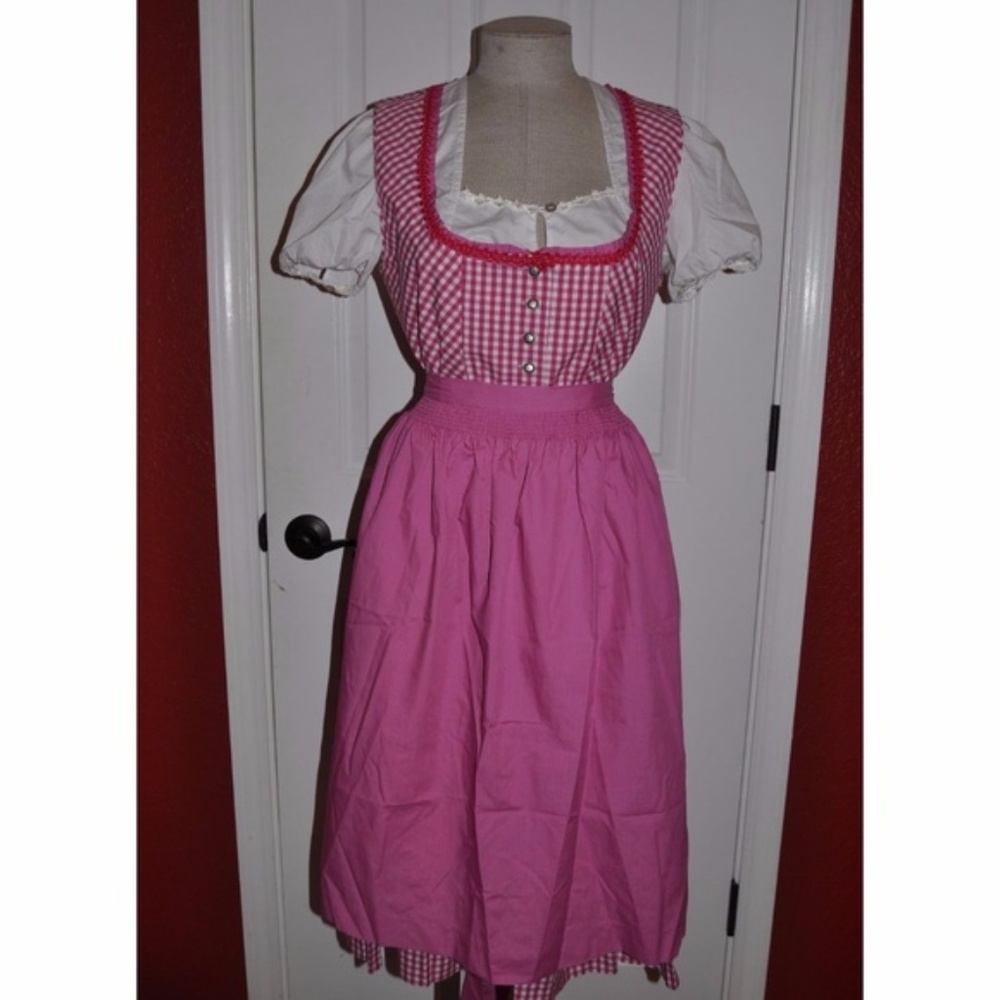 NEW German Dirndl Cottagecore Oktoberfest Dress M - Picture 3 of 8